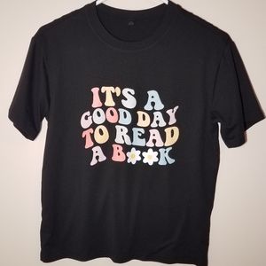 Shein Black Graphic T-Shirt